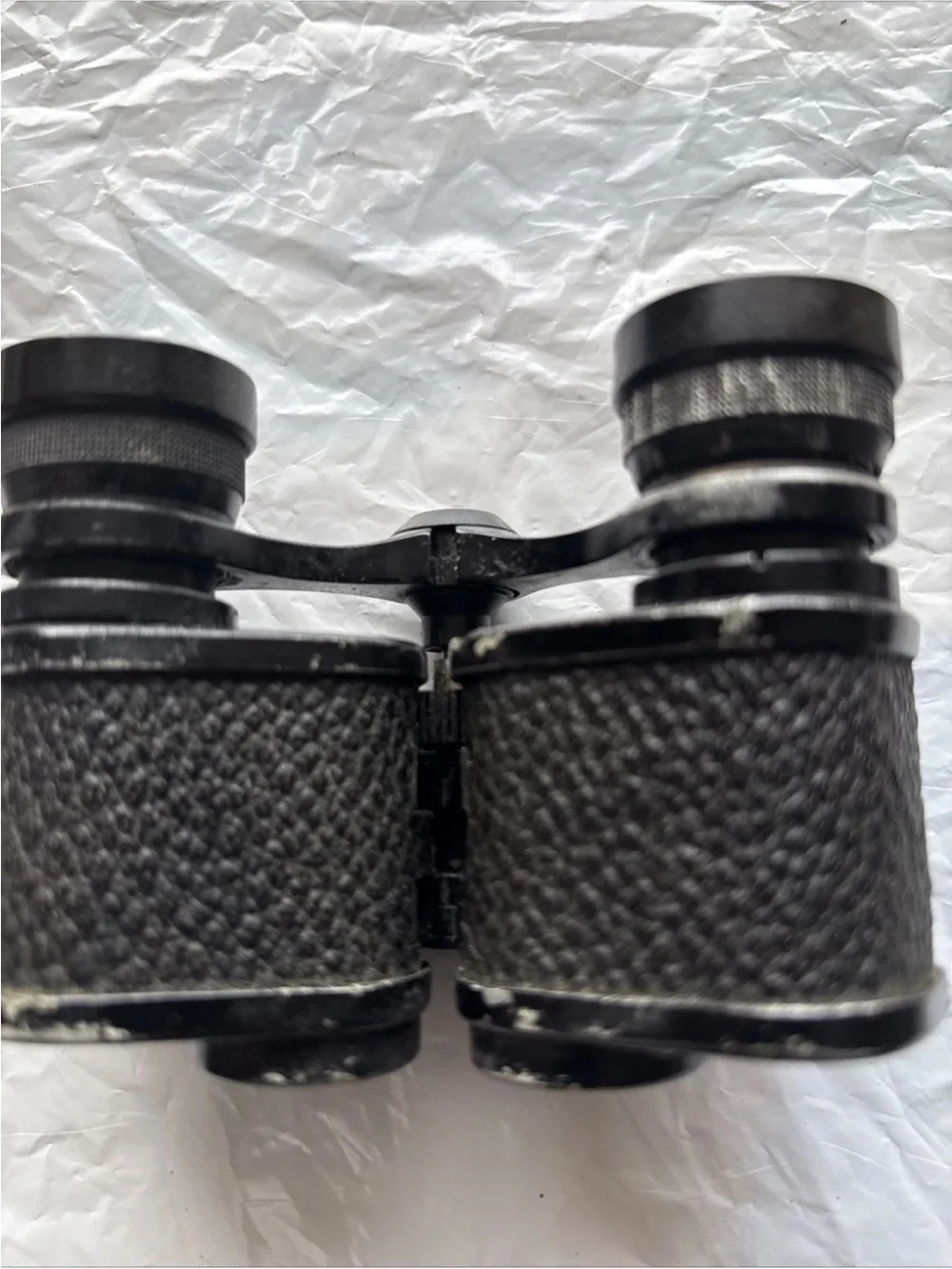 Luxor Jr Military Bino-Vintage Black Binoculars with Tan Carry Case -